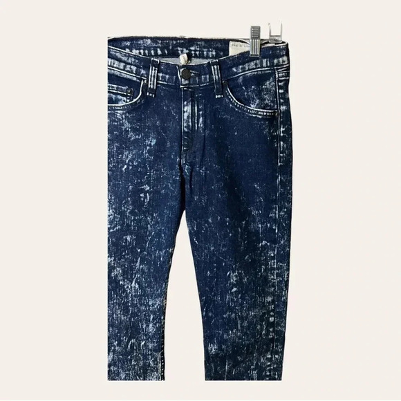 0827. Rag AND BONE DENIM JEANS SKINNY SIZE 27 ACID WASH IN COLOR - Picture 4 of 12